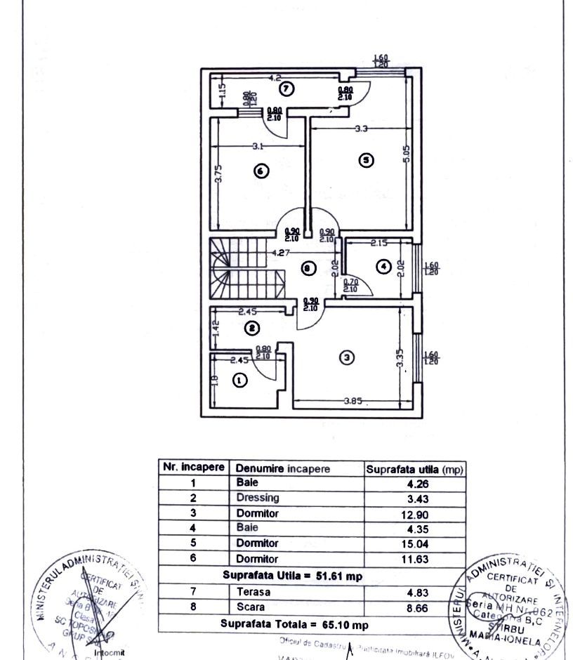 Vanzare casa 4 camere tip duplex Otopeni - Odaile, P+1+Pod, curte proprie ! - Poză 55