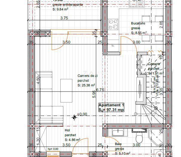 Comision 0. La asfalt. Pozitie excelenta. 3 dormitoare. Parcare. - Poză 19