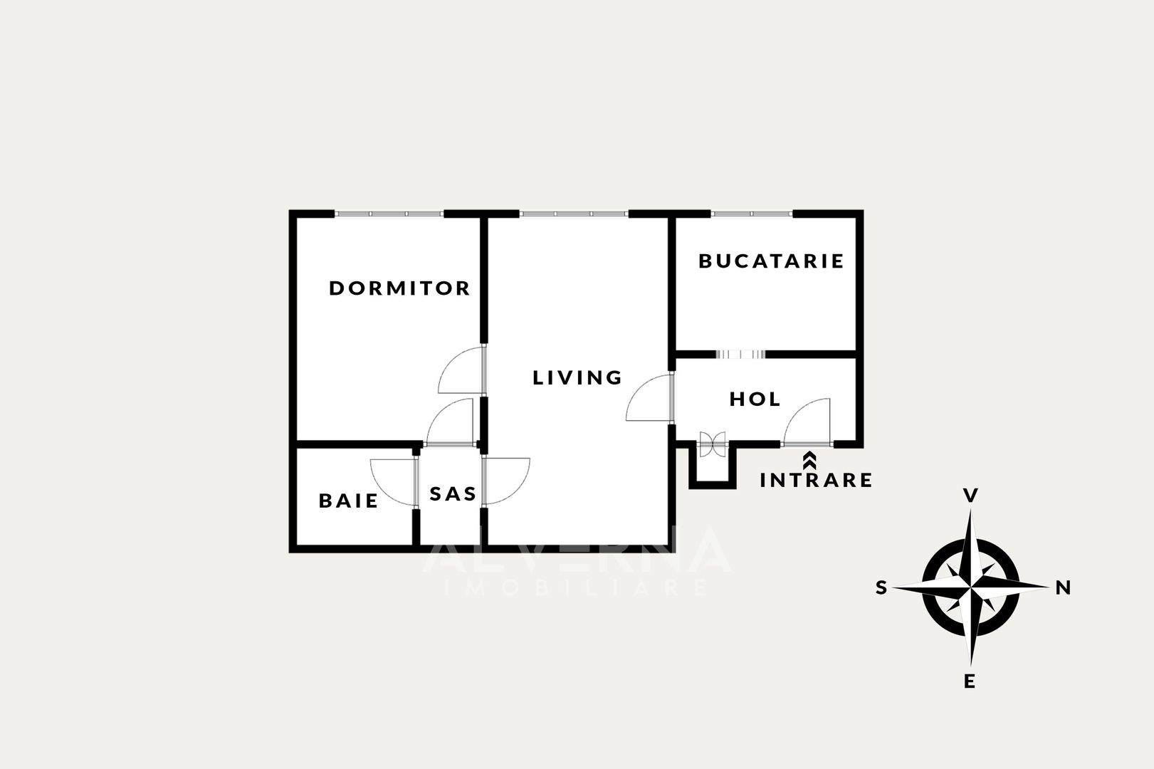 Apartament 2 camere pe str. Horea | 45mp | parcare* - Schiță 11