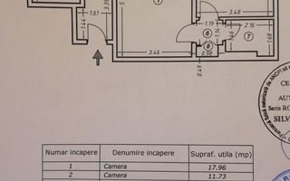 AP. 2 CAMERE 1 MAI, RENOVAT, BLOC REABILITAT, METROU 5 MINUTE - Schiță 7