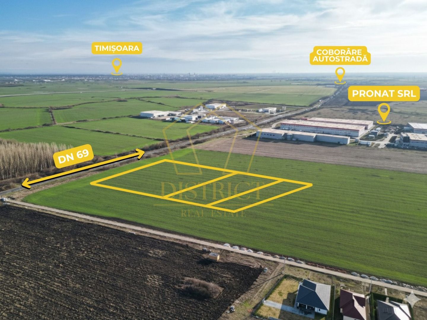 COM 0% Parcele de teren intravilan industrial cu utilitati | Sanandrei - Poză 3