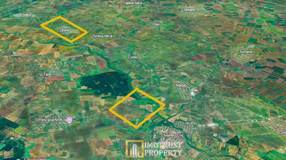 Teren agricol de vânzare în comuna Zărand, județul Arad – 34 ha - Poză 1