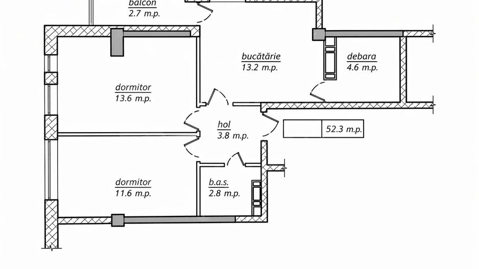 Vânzare, apartament, 2 camere, str. Nicolae Dimo, Durlești. - Poză 2