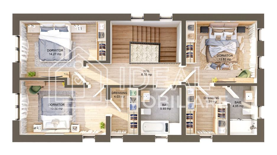Casă individuală de vânzare | 145 mp utili | Teren 644 mp | Predare la cheie | Ș - Schiță 18