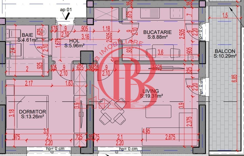 Oferta Lansare 2 camere bloc boutique  parcul Teilor - Schiță 6