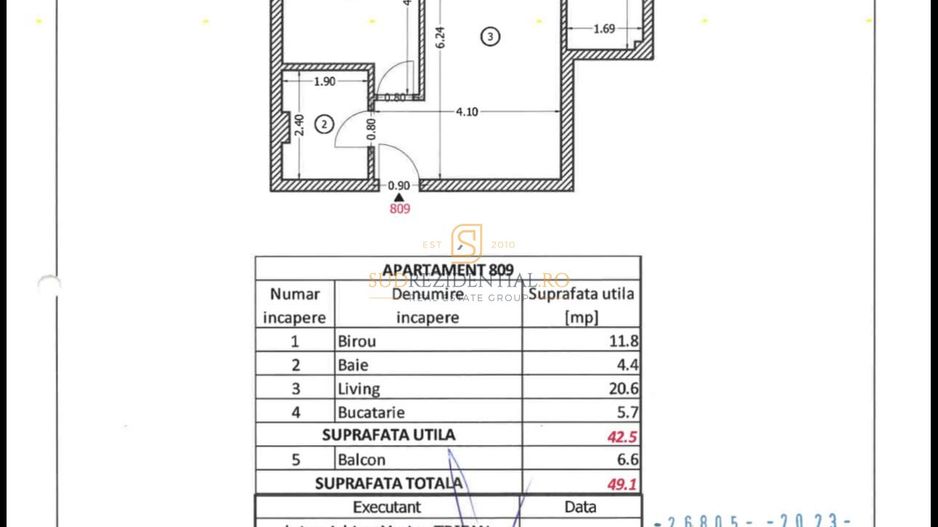 Apartament 2 camere | Prima închiriere | Confort Urban – Sector 5 - Schiță 7