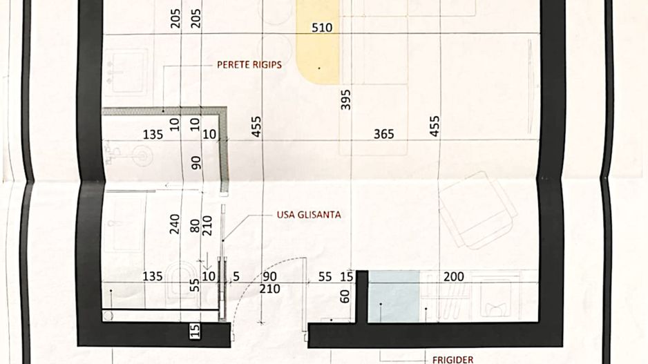 Garsonieră renovată tip open-space, etaj 2, VASLUI zona CONFECȚII; - Poză 9
