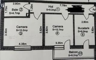 Apartament 2 camere decomandate de vânzare – Sibiu cartier Deventer - Poză 7