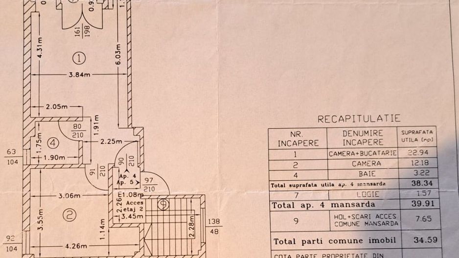Apartament luminos | Bucurestii Noi | Chitila - Schiță 10