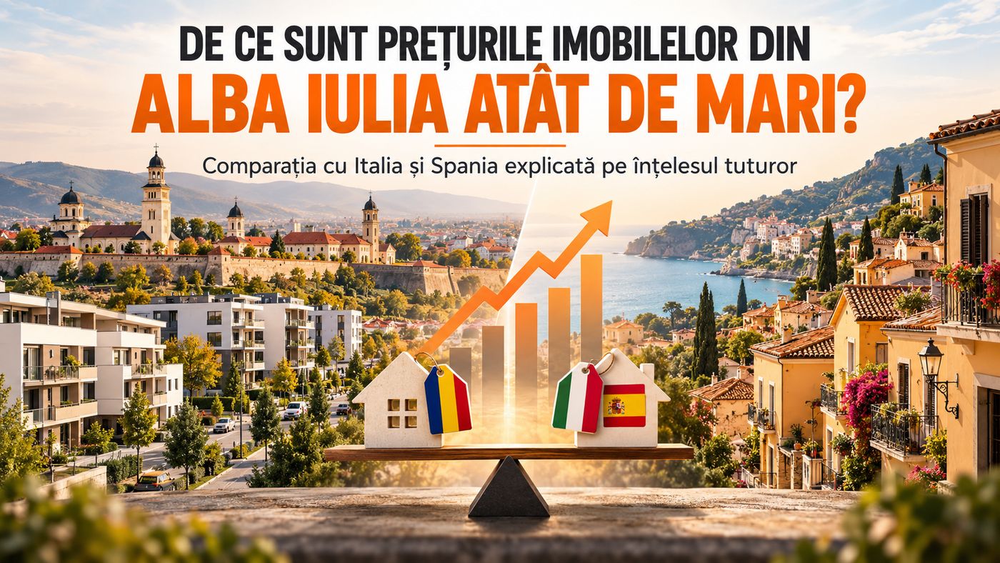 Cum poate o locuință din Alba Iulia să coste cât una din Italia sau Spania?