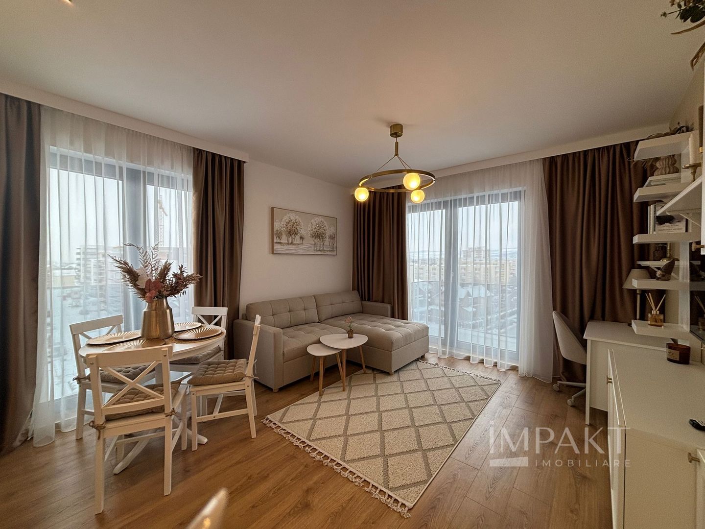 Apartament superb cu doua camere, cartier Intre Lacuri! - Poză 1