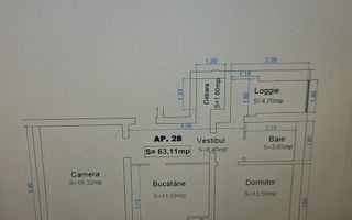 2.5 Camere | Decomandat | Renovat | 63mp | Avram Iancu - Poză 3