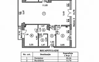 Apartament 4 camere Herastrau | Loc de parcare | 3 Terase - Schiță 16