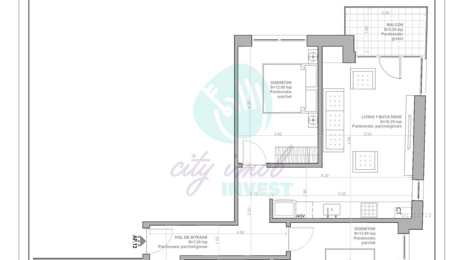 3 camere luminoase BLOC BOUTIQUE - EMINESCU - Poză 13