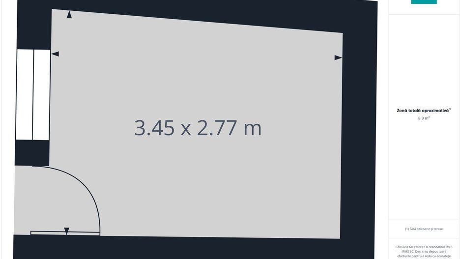 Casă la curte, 65 mp utili, 2 camere, curte mare - Poză 12