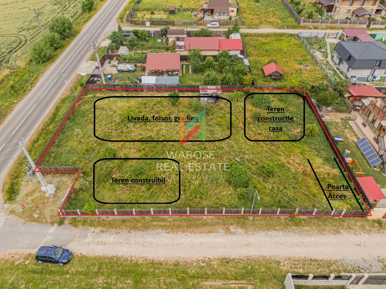 Teren intravilan | Satu Nou | Halchiu | Curent Gaz Apa - Poză 2