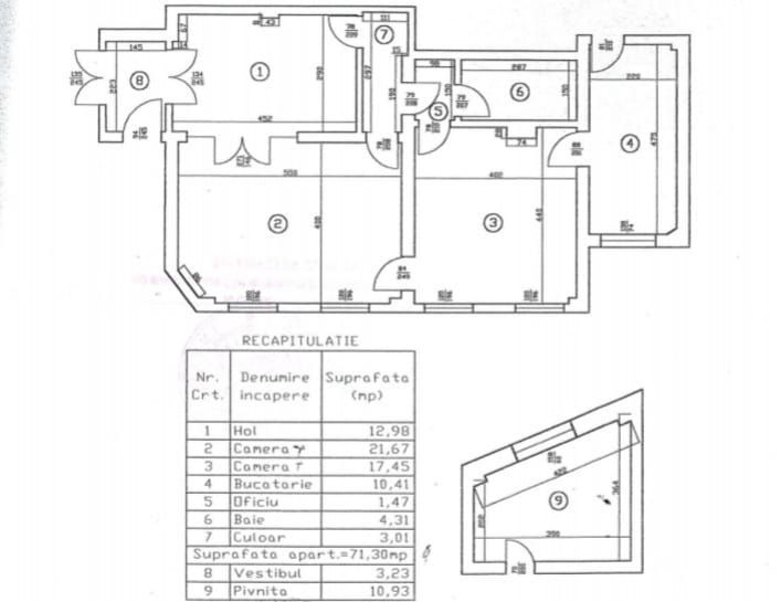 Apartament 3 camere 72 mp – Bucur Obor / Bd. Ferdinand – ideal pentru birouri - Poză 11