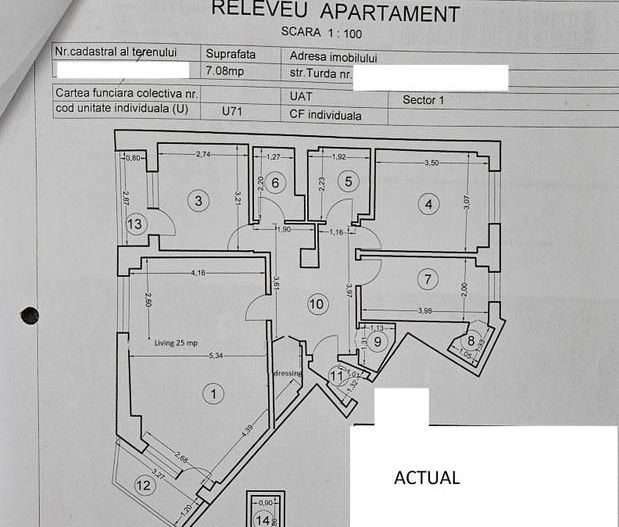 4 CAMERE | TURDA | BLOC ANVELOPAT - Schiță 24