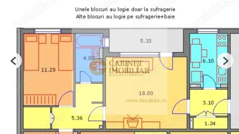 2 Camere - 55MP | Reabilitat | Bulevardul Iuliu Maniu - Stradal - Schiță 9