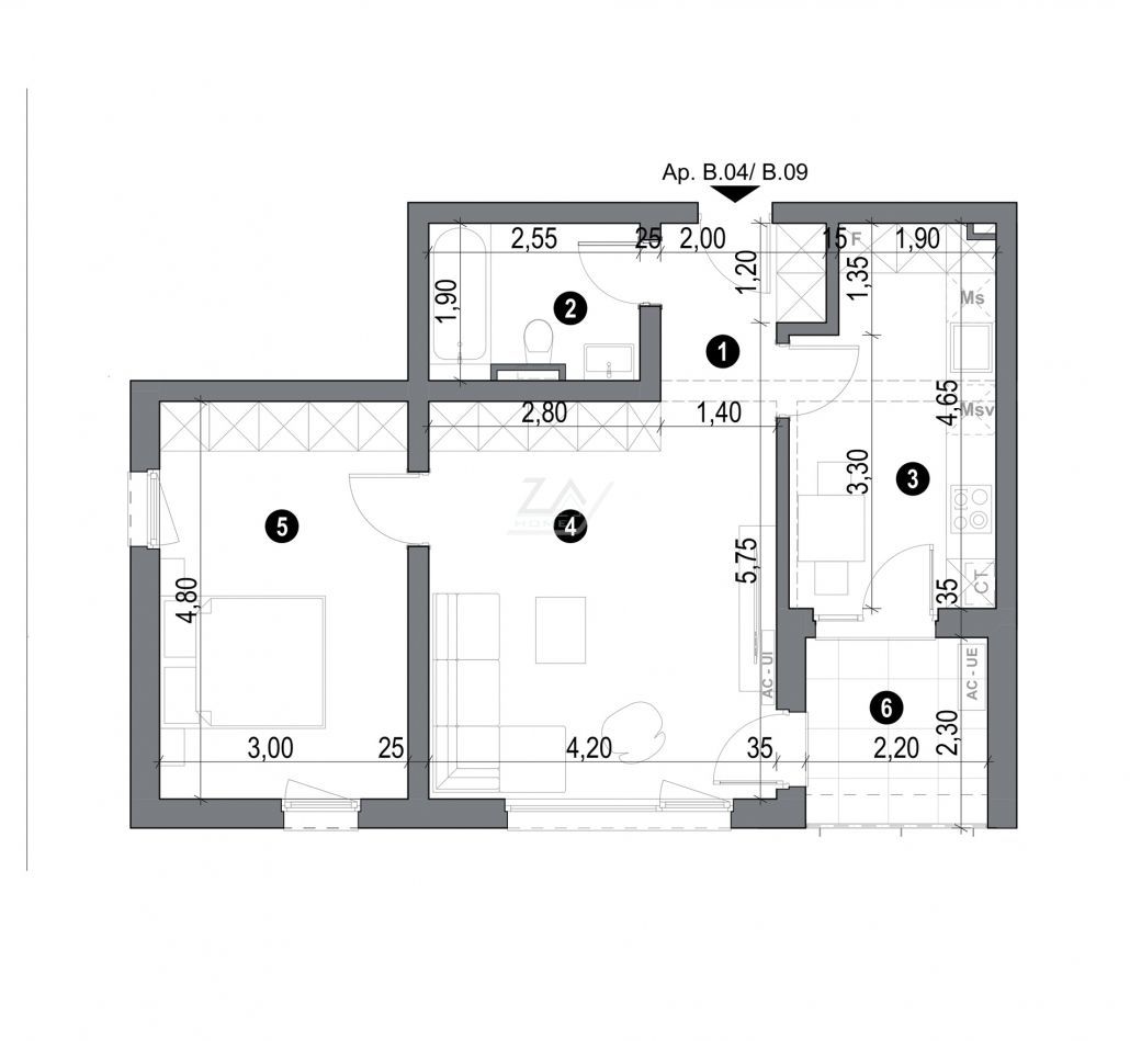 Etaj 1. Bucatarie inchisa. Loc de parcare. - Poză 10