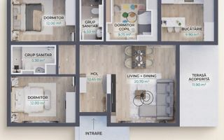 Casa la sol, 85mp, Miroslava-Voinesti, 155000euro - Poză 8