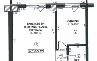 2 camere | etaj intermediar | centrala proprie | zona excelenta | - Poză 14