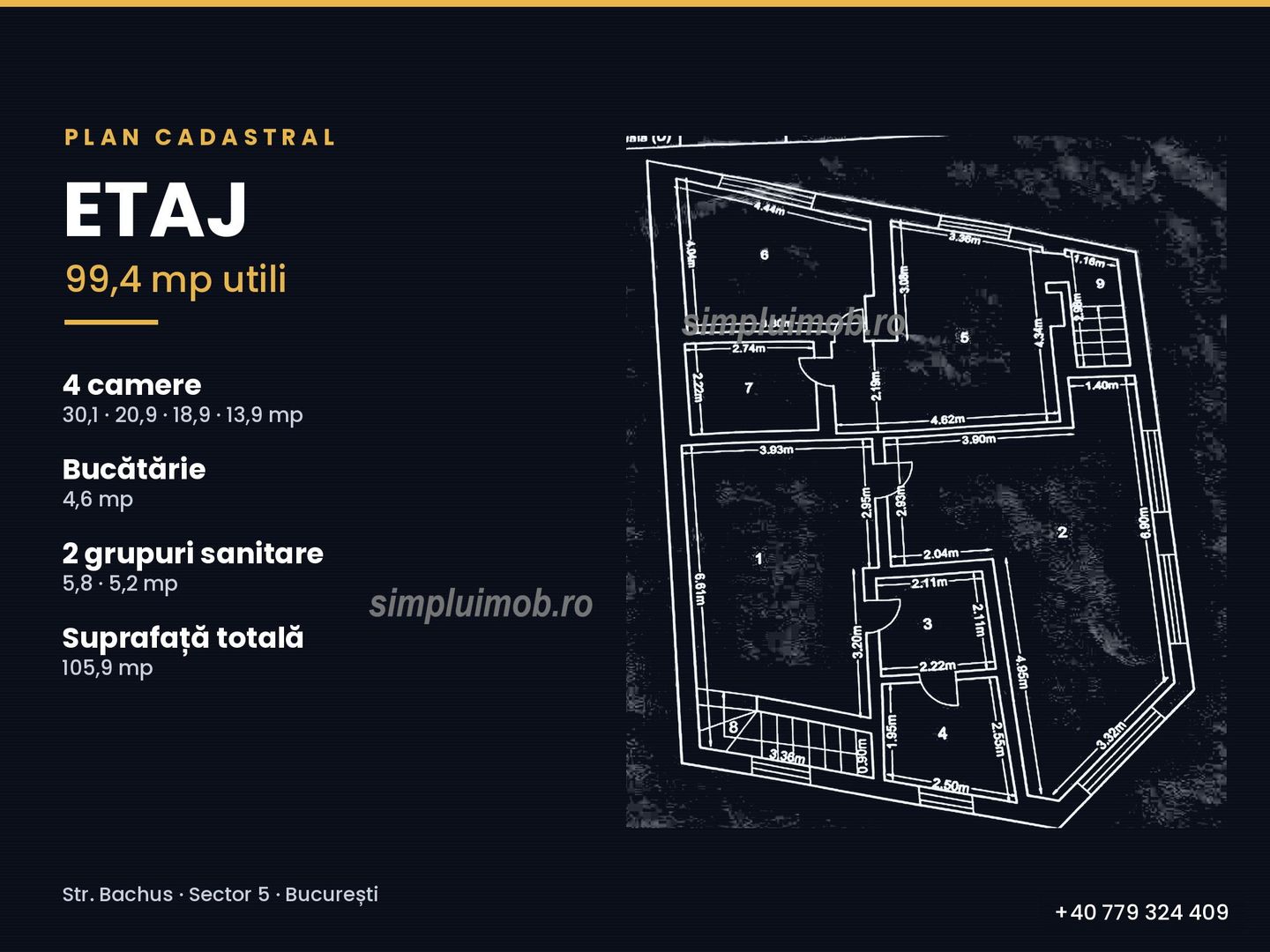 Sediu firmă P+E+S, 198,5 mp utili, Sector 5 – imobil individual - Schiță 14