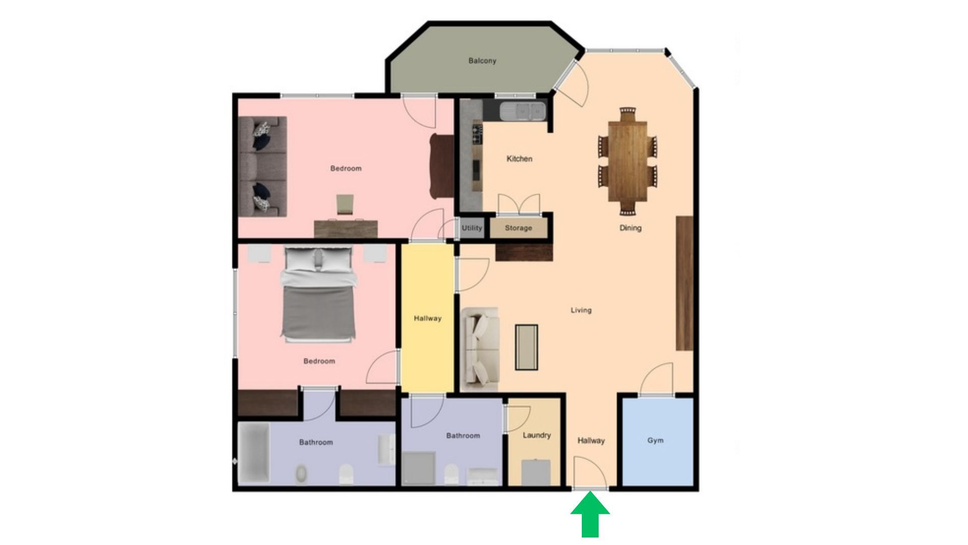 Apartament 3 camere 115 mp Zorilor - Schiță 5