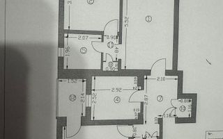 3 camere decomandat | Dristor | centrală proprie | 2 băi | - Schiță 5