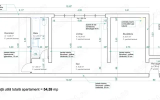 2 camere | centrala proprie | zona excelenta | mobilat si utilat - Poză 11