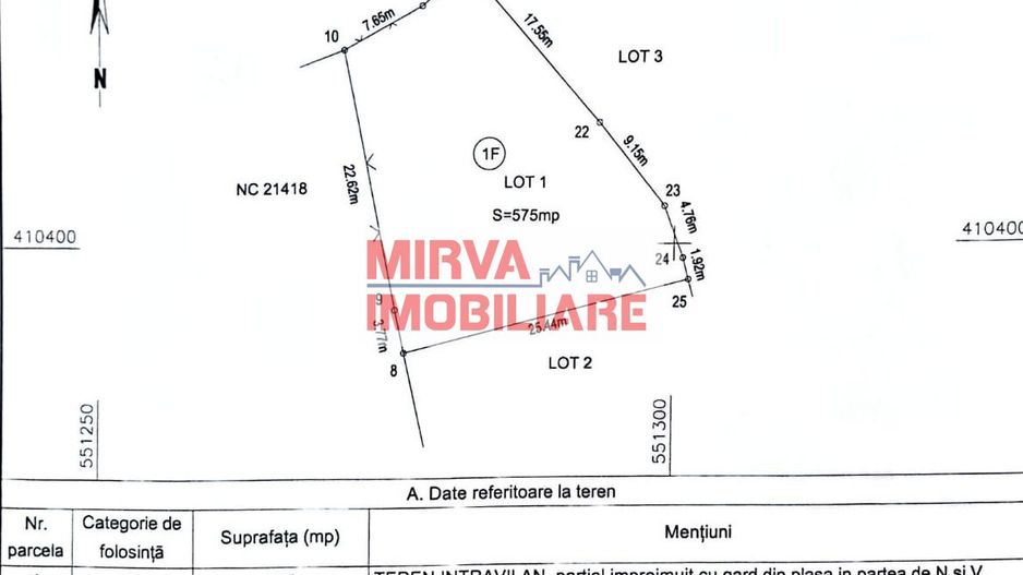 Teren intravilan 575 mp in Breaza de Jos | 2 deschideri - Schiță 11