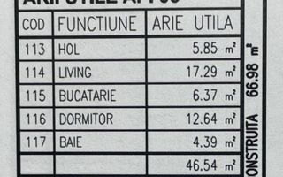 Apartament 2 camere, bloc nou, P+3, Ap.06, Et.1, Bl.7 - CP2462301 - Poză 7