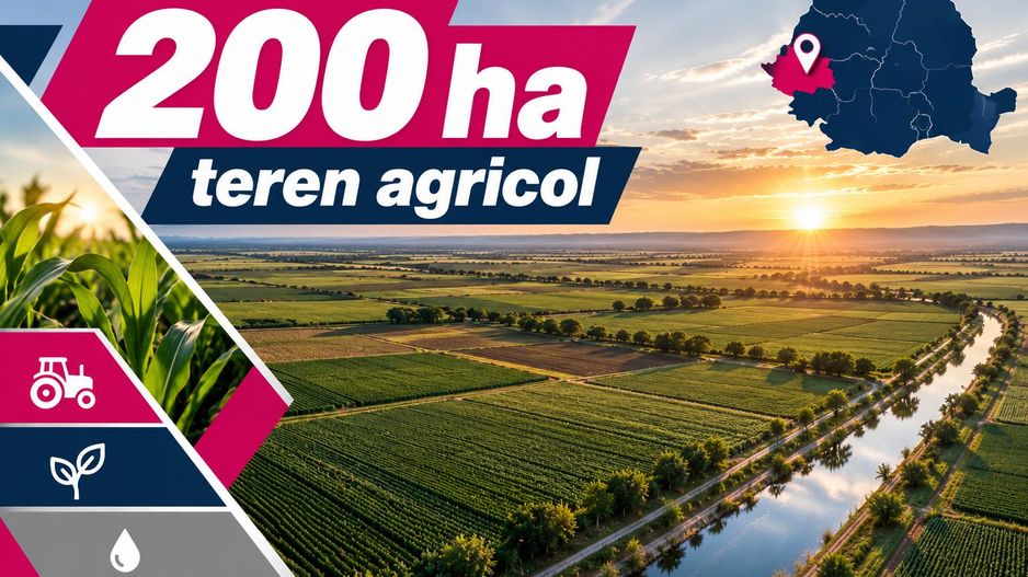 200 ha teren agricol de vanzare in Arad - Poză 2