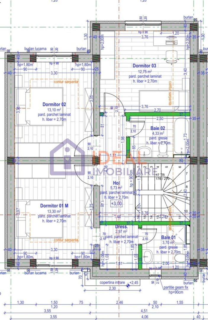 Casa Tip Duplex cu 4 camere, in Cristian - Schiță 6