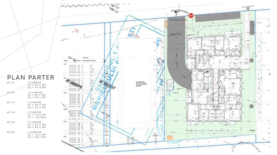 Proiect rezidențial cu AC – 29 apartamente – 4.330 mp – 35 parcări – S - Poză 17