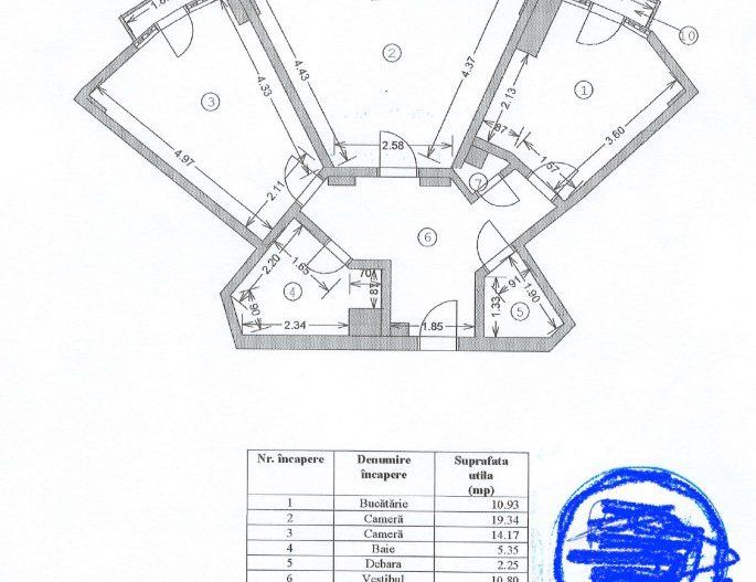 Penthouse, 6 cam, terasă, 160mp utili Piata Alba Iulia. - Poză 16
