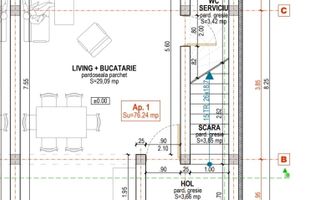 Casa cu 3 camere LA CHEIE si gradina, Calea Cisnadiei - Schiță 13