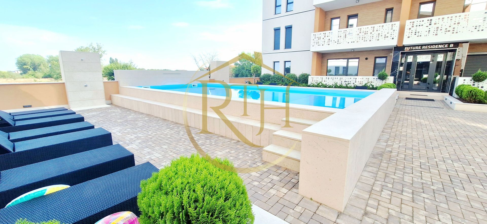 Prima inchiriere, apartament 2 camere,spatios, Future Residence,acces piscina - Poză 2