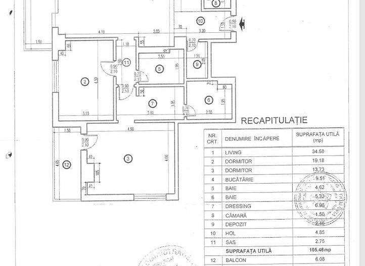3 CAMERE+ LOC DE PARCARE INCLUS| FLOREASCA - Schiță 26