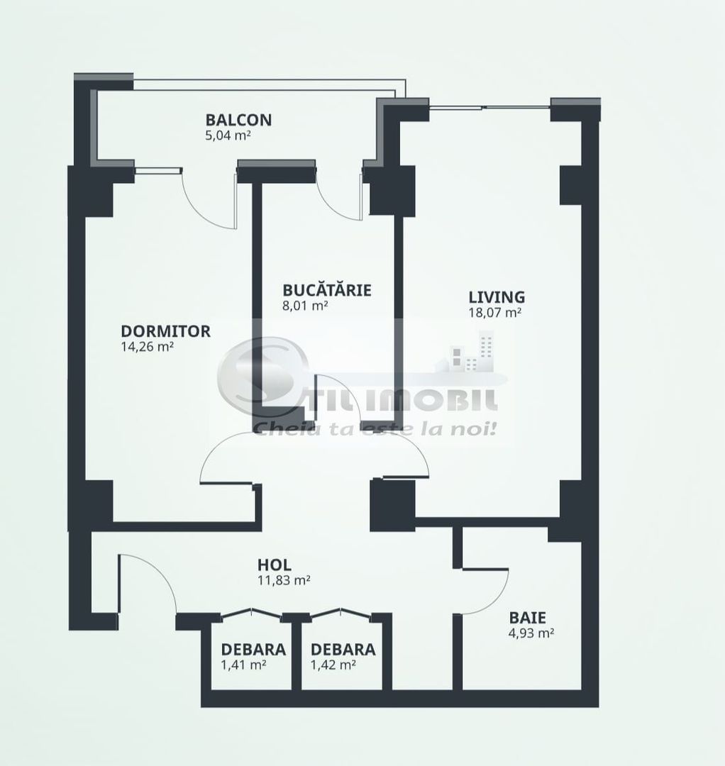 Apartament cu 2 camere, D, 63 mp, Tatarasi - Poză 8