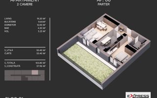 Apartament 2 camere cu curte — Express Residence, Bd Metalurgiei - Poză 4