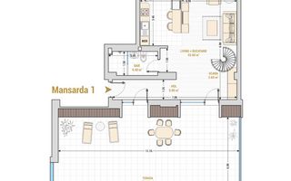 13 Septembrie-Marriott | 2 cam | 87mp + 107mp terasa | Mansarda | 266.000 euro - Poză 24