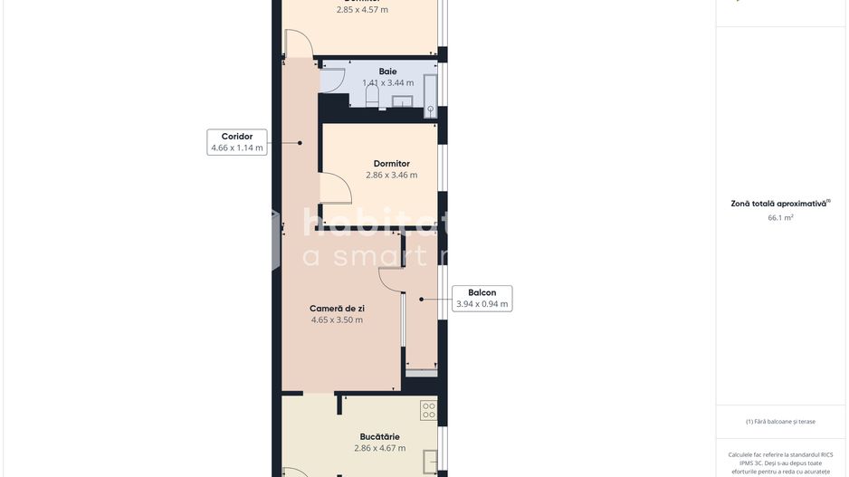 Locuința ideală – Apartament cu 3 camere renovat complet - tur virtual - Poză 39
