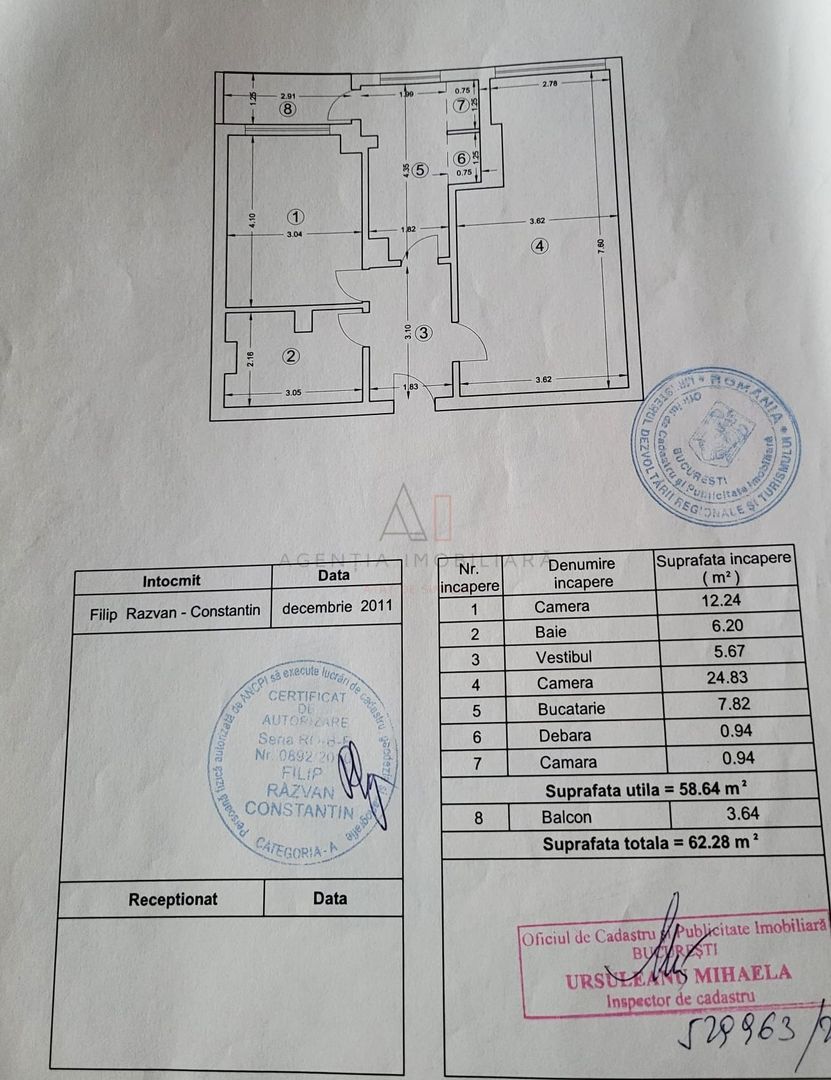 2 Camere Titulescu | 62 MP | Decomandat | Comision 0 - Poză 18