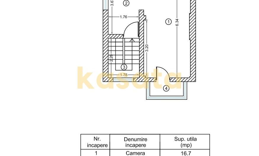 Casă cu 4 camere si curte | zona Regie | teren 252 mp - Schiță 29