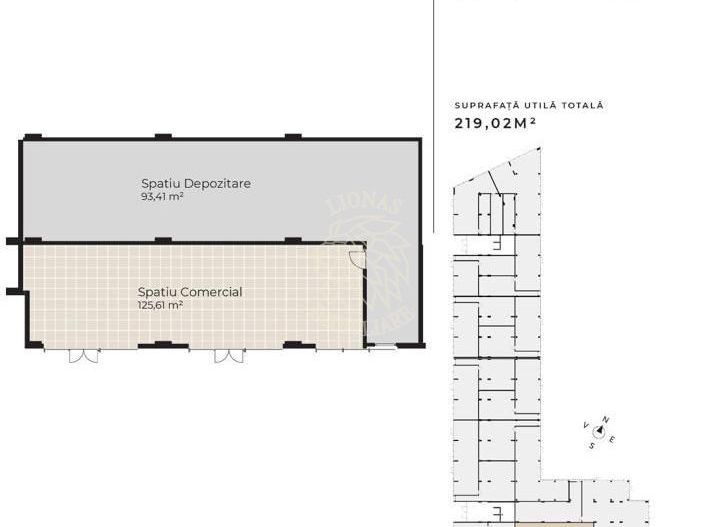 Spațiu comercial de vânzare,  219 mp, 2 intrări frontale Sopor, Cluj-Napoca - Poză 1