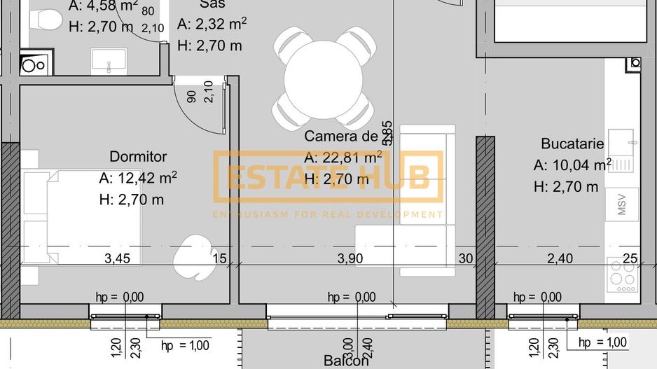 PRESALE Traian 44 | 2 camere premium | 0% comision - Poză 6