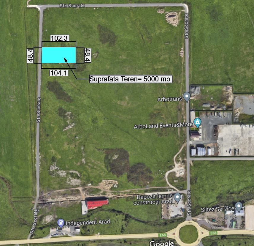 Teren pentru hale industriale Arad – 5.000 mp | PUZ aprobat | - Poză 3