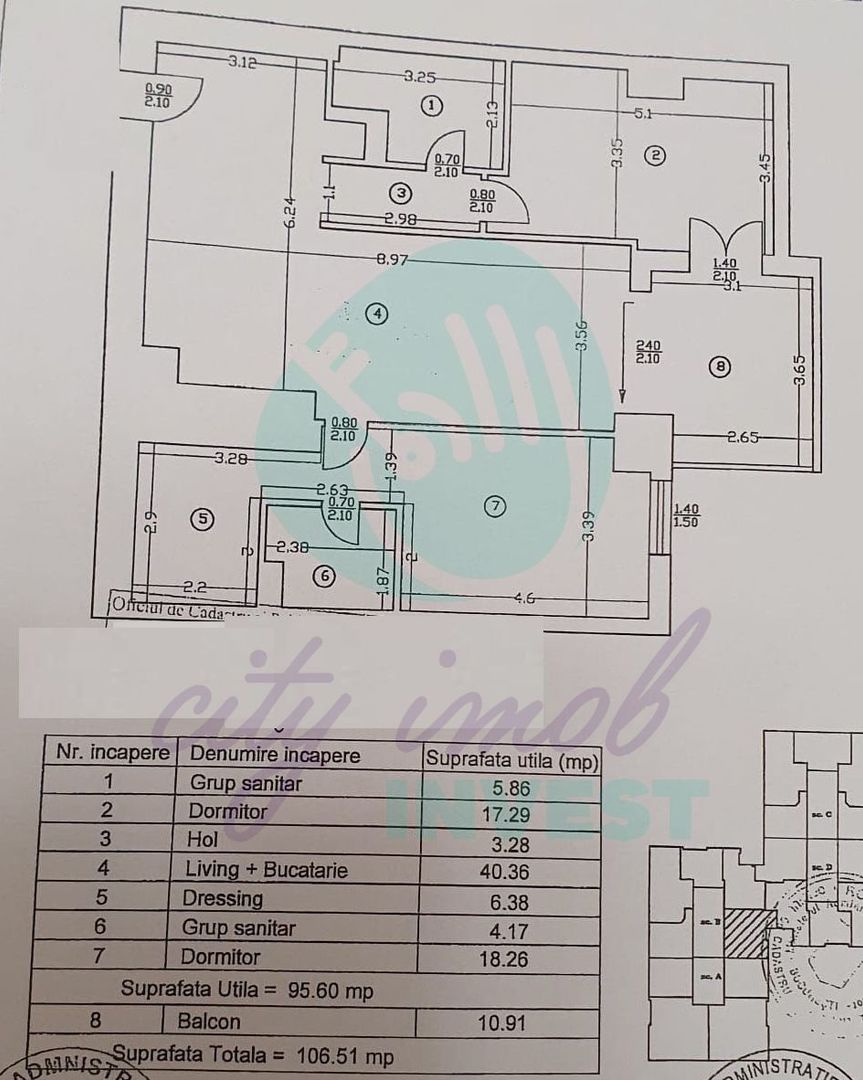 3 camere optimizat în 4 zone funcționale | Upground Residence - Poză 6