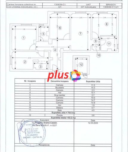 Apartament cu patru camere, zona Florilor/Craiter , 80 mp - Poză 8
